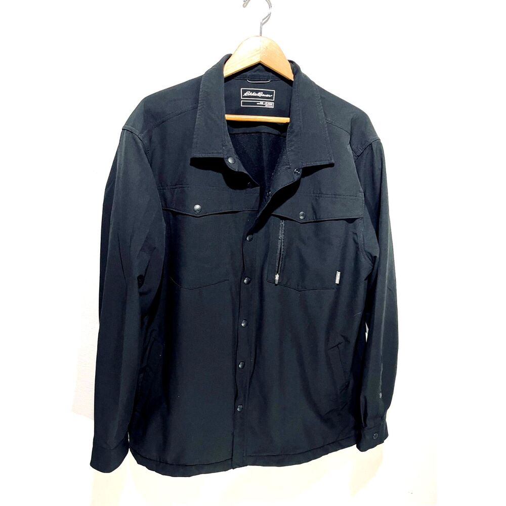 Eddie Bauer classic fit jacket black insulated winter outdoors casual men's 2XL